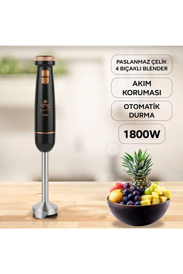 King Boden Siyah Blender