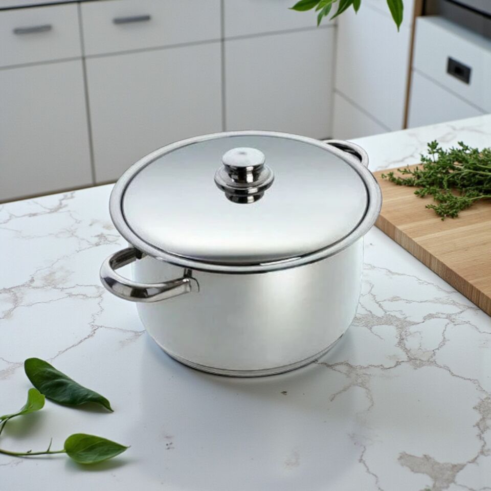 Gülsan GÜL MG 24 Mega Derin Çelik Tencere 5 Lt