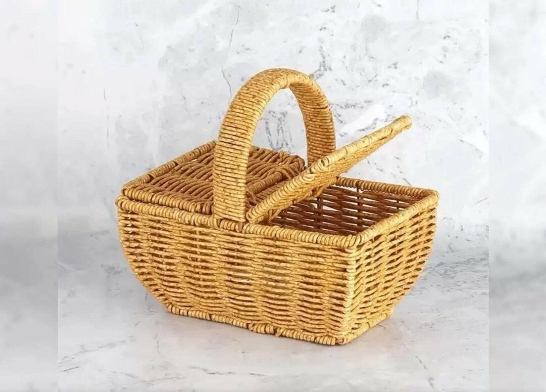 SEPET RATTAN KULPLU HASIR KARE