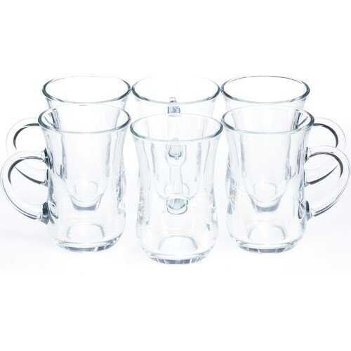 Glass You 55783 Çay Bardağı Lina Kulplu 6 LI