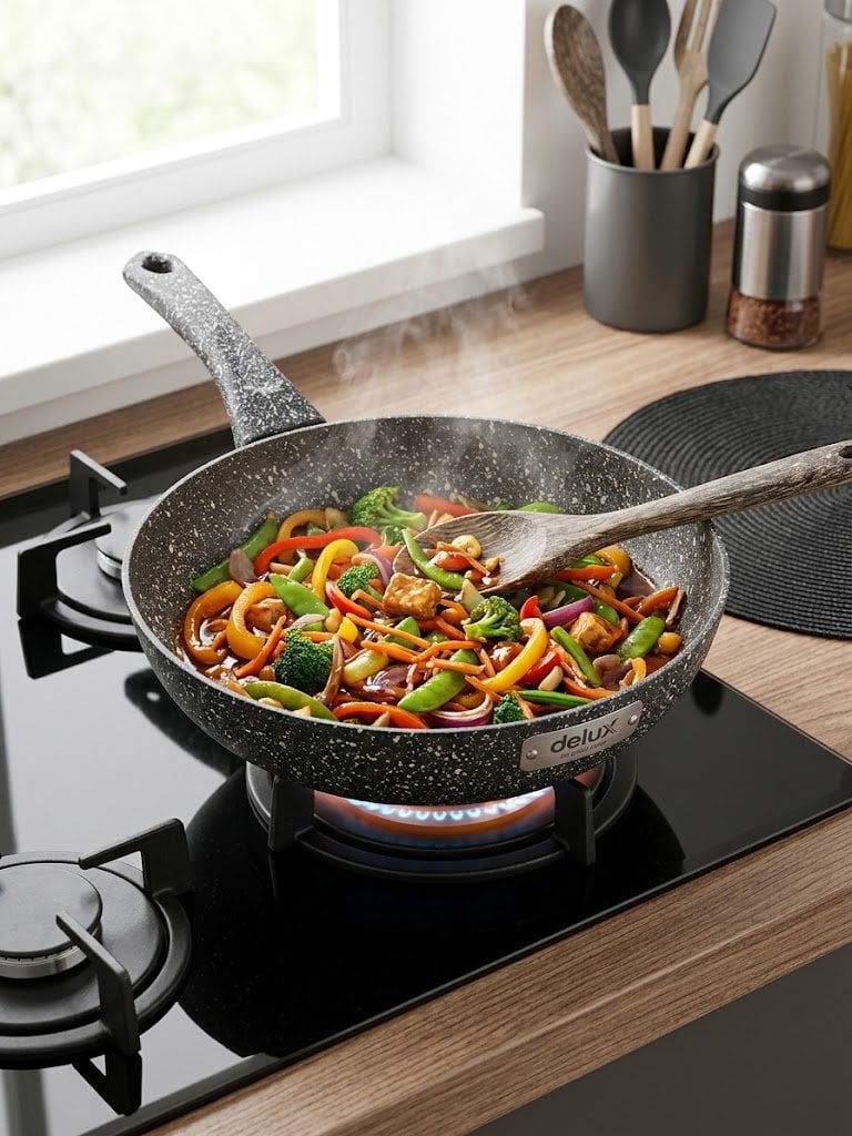 Tava Wok Granit 24 CM
