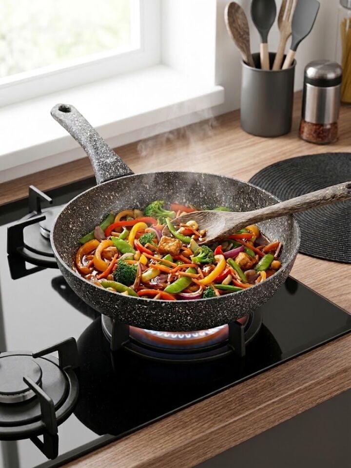 Tava Wok Granit 24 CM