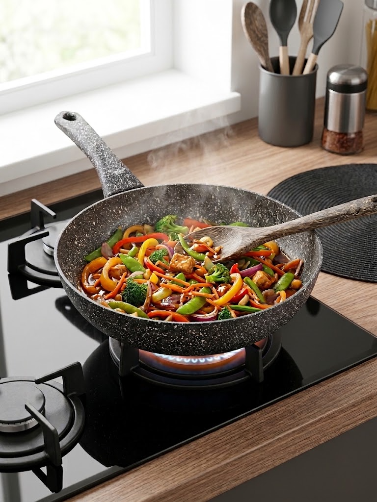 Tava Wok Granit 26 CM