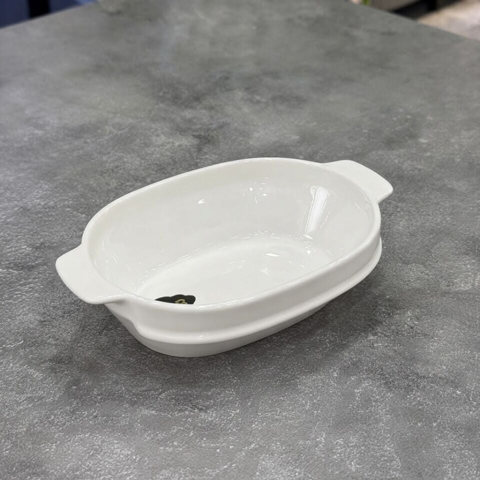 Fırın Kabı Porselen Oval Thora 15X13 CM