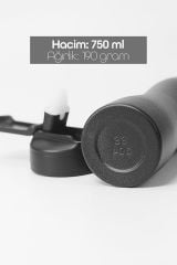 Penguen PNG 0714 Komple Paslanmaz Çelik Matara Pipetli Mat Renk Spor Matarası Suluğu 750 ML